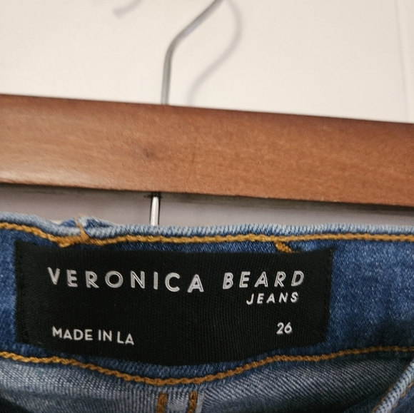 Veronica Beard Sheridan High-rise Stretch Bell-bottom Jeans In Lakeshore - Picture 3 of 8